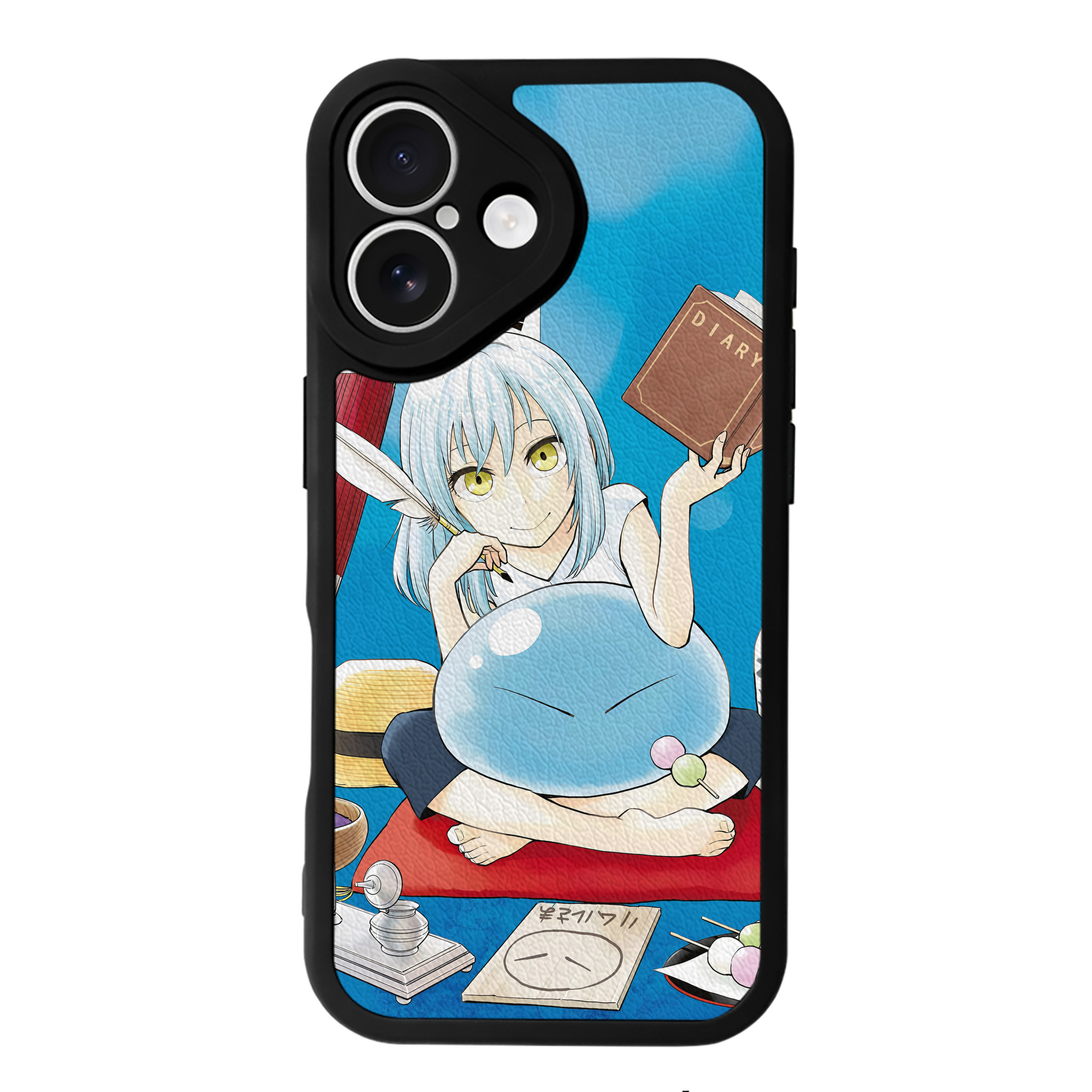 （画像用） 転スラ Regarding Reincarnated to Slime 【iPhone 16シリーズ対応】シリコンスマホケース（レザー調） 材質：シリコン